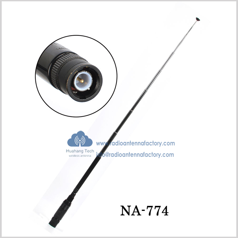 New Nagoya Antenna NA-774 Extendable 90-degree Bendable Antenna BNC SMA-Male SMA-Female for KENWOOD BaoFeng Yaesu ICOM Marantz radio