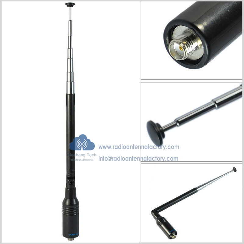 New Nagoya Antenna NA-774 Extendable 90-degree Bendable Antenna BNC SMA-Male SMA-Female for KENWOOD BaoFeng Yaesu ICOM Marantz radio