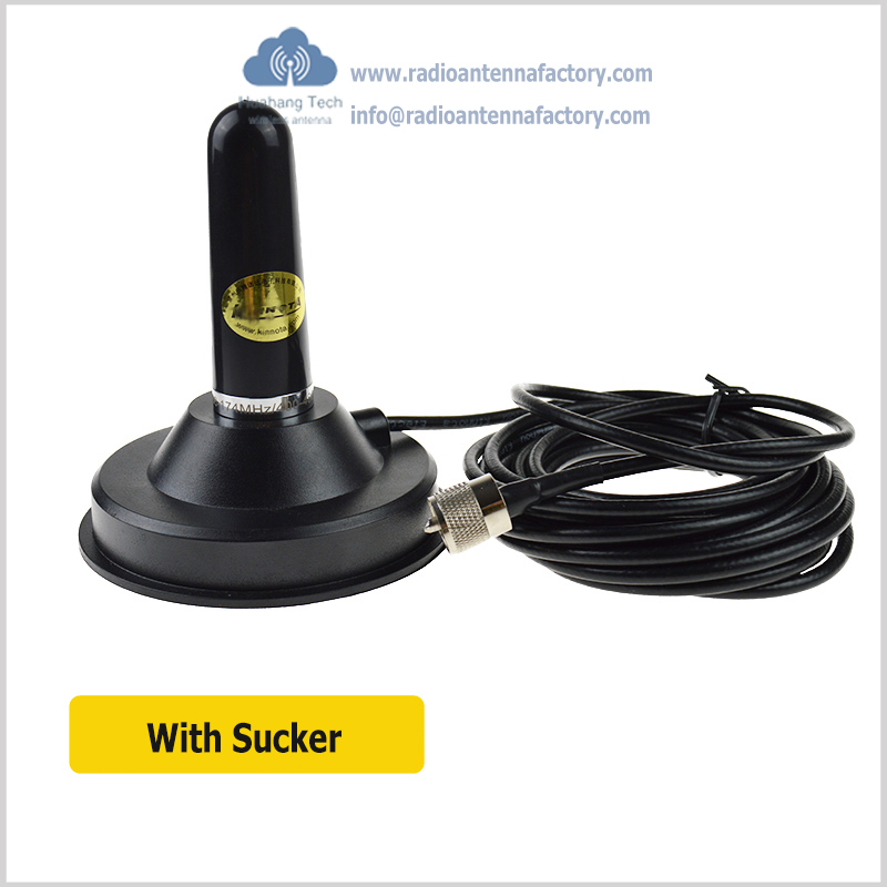 Car Radio Antenna Cannon UV Dual-band Mini Antenna High Giant Radio Station Edge clamp/ Sucker